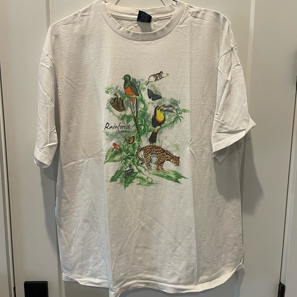 Vintage Costa Rica Rainforest Tee sz L - Picture 1 of 1